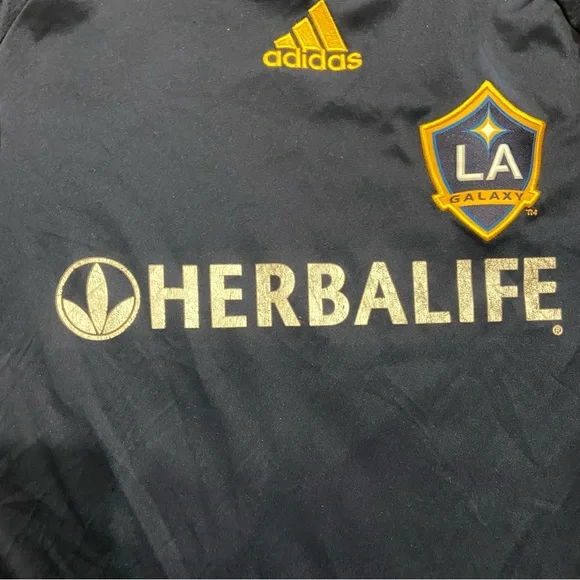 Men’s Adidas LA Galaxy Jersey David Beckham Dark Blue Large - Picture 4 of 5